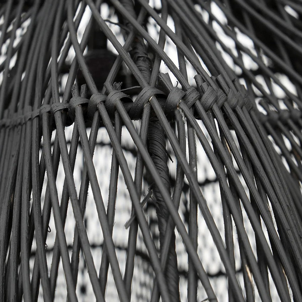 Suspension en rotin Le Fouetté – Noir – XL | Bazar Bizar