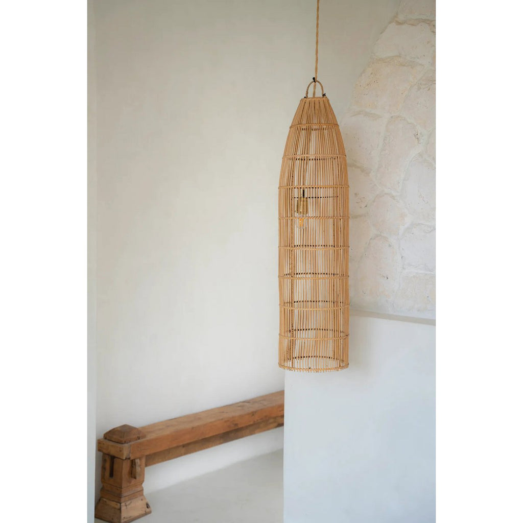 Suspension décorative Piège à poisson 90 cm naturelle