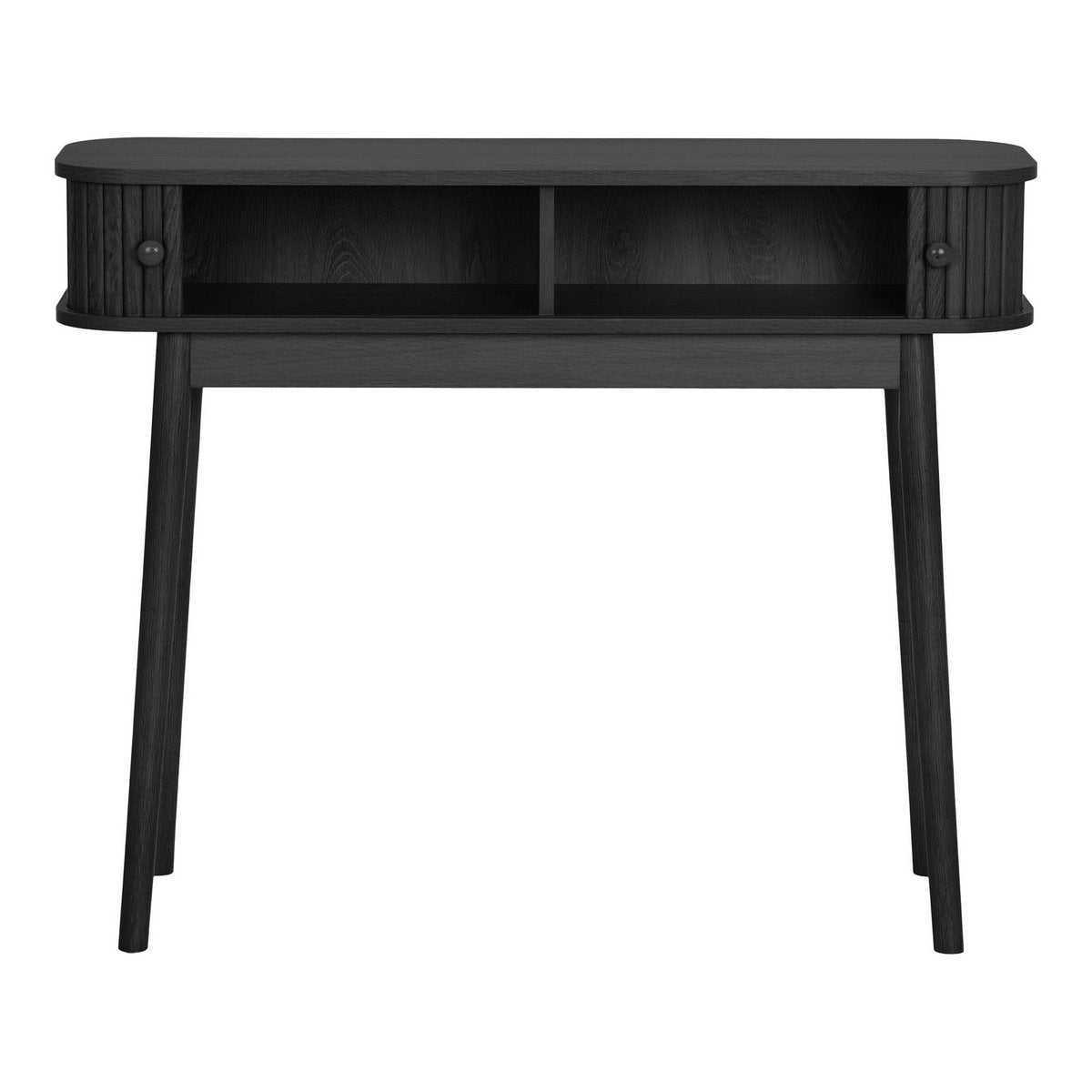 Console Nikko noire – 2 portes – 100 × 30 × 80 cm