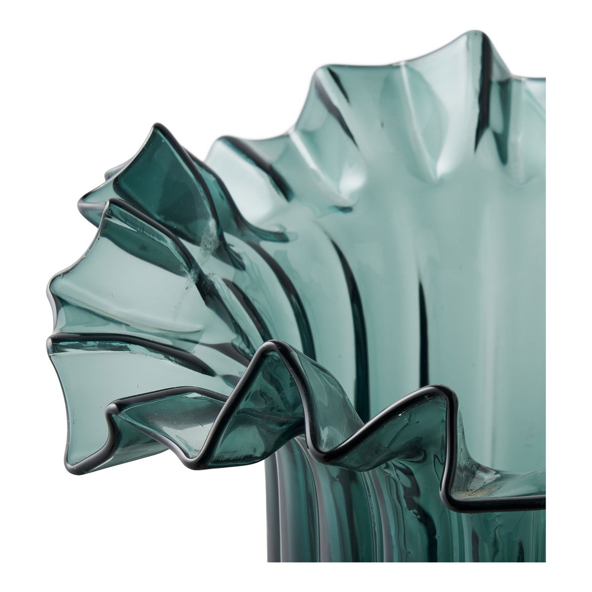 Vase en verre soufflé bouche – Vert foncé