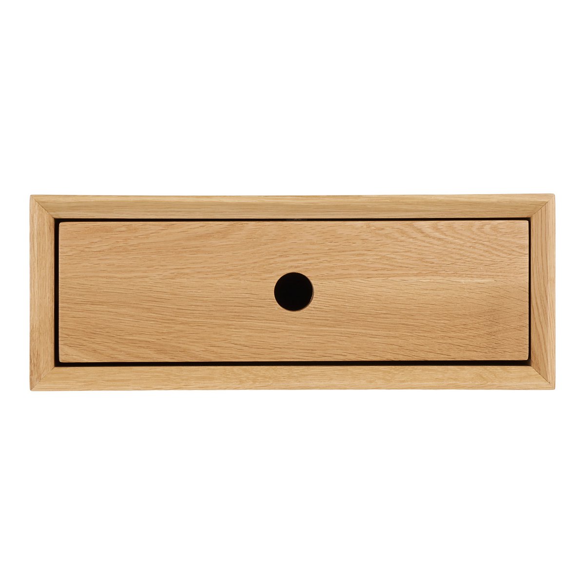 Commode murale Luzern en chêne laqué – 1 tiroir – 40 × 25 × 15 cm