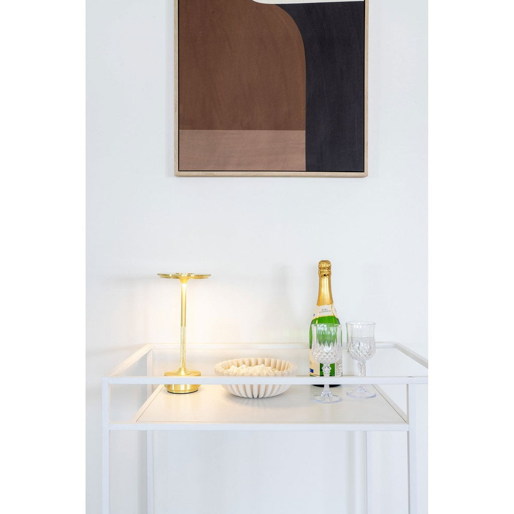 Lampe de Table LED Lyneham - Laiton, 13x13x28,5 cm
