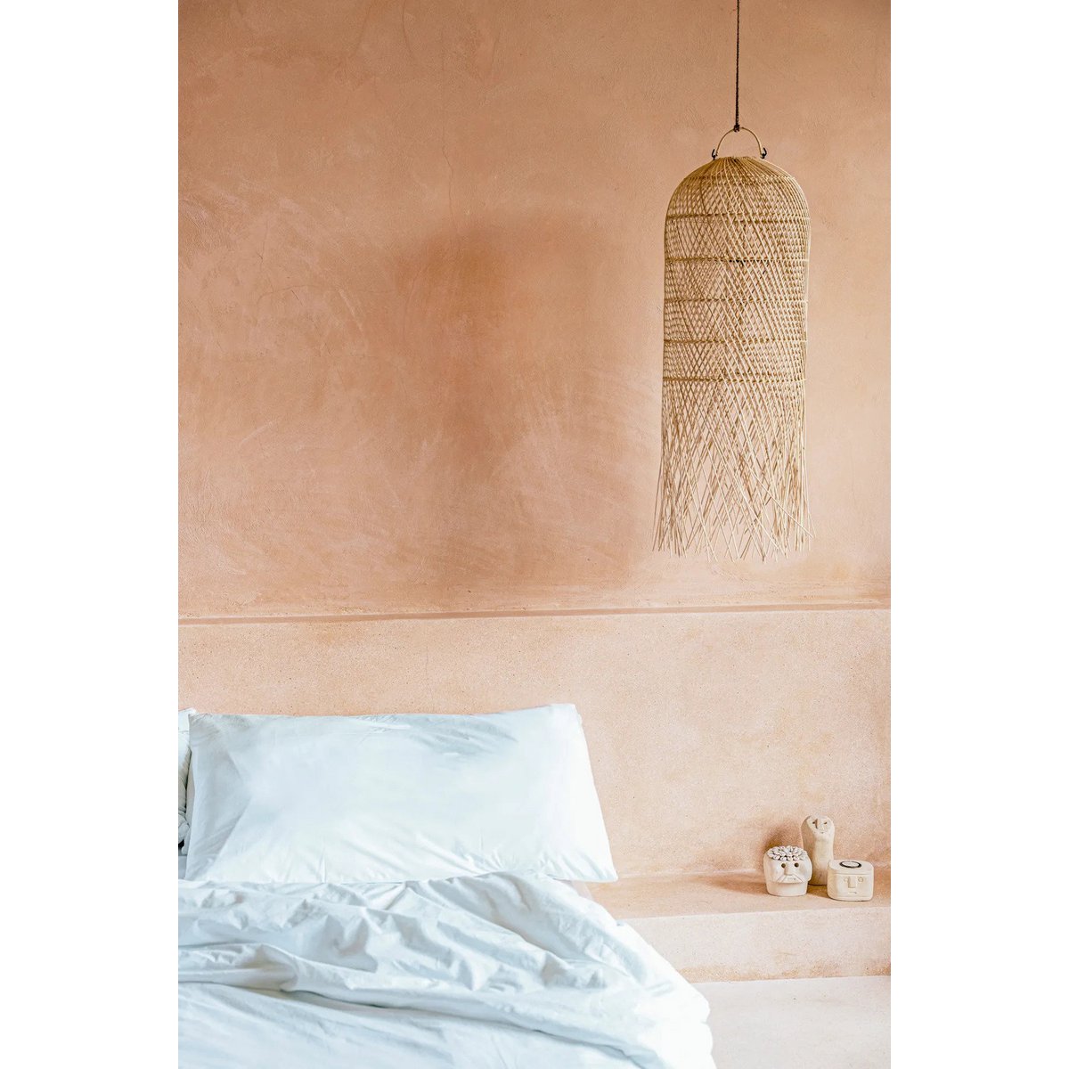 Suspension en rotin naturel Calmar – Naturel – M | Bazar Bizar