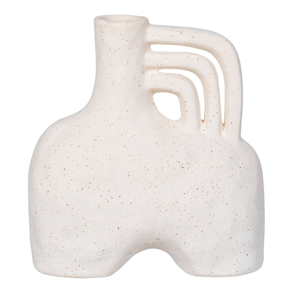 Vase - Beige, Céramique, 18,5x8x19,5 cm