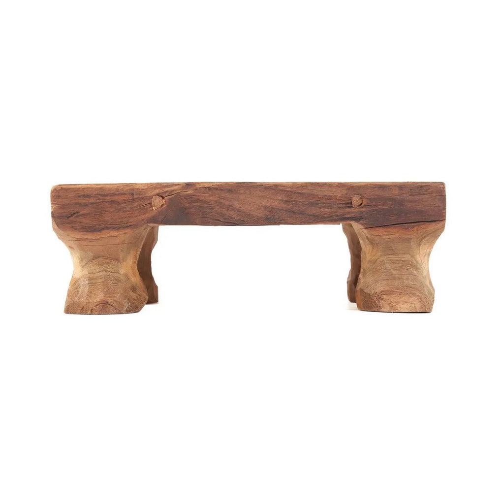 Plateau en bois de teck Delish – Naturel – 30×20cm | Bazar Bizar