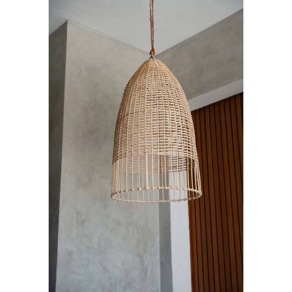 Suspension en rotin Elbe – Naturel – M | Bazar Bizar