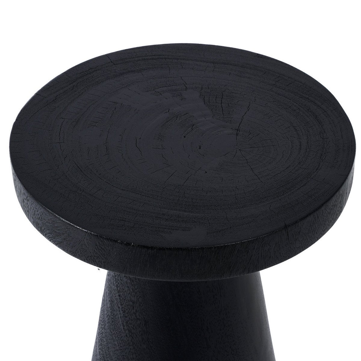 Table d’appoint en bois de suar Fidji – Noir | Bazar Bizar