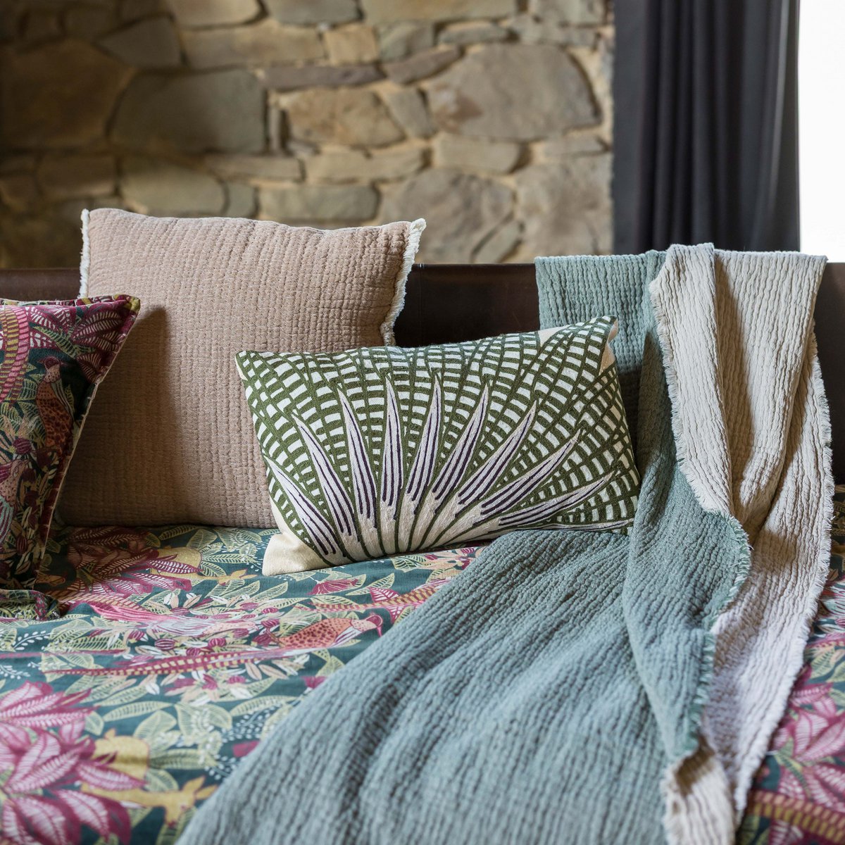 Coussin Brodé Ewan 40 x 65