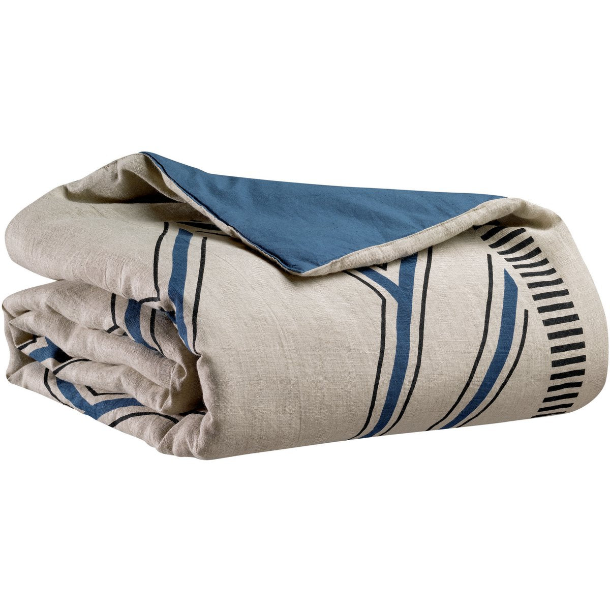 Édredon Zeff Johan Tempête – Lin & Coton 80x180 cm | Vivaraise