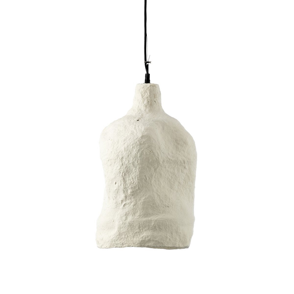 Suspension en papier mâché Moloko – Blanc Mat – L | Bazar Bizar