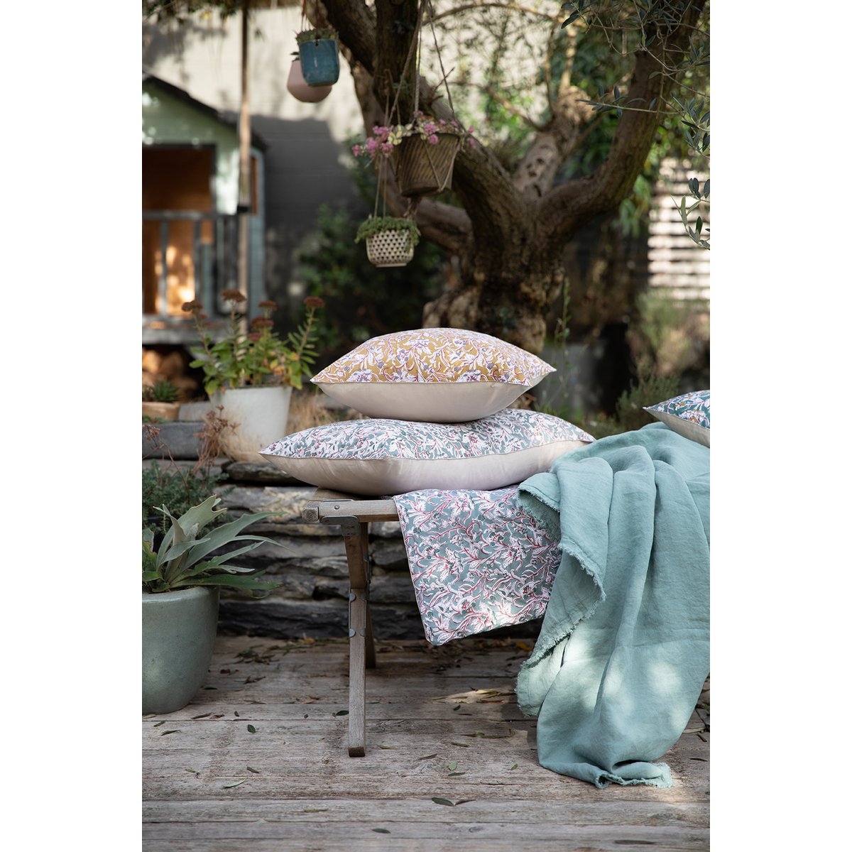 Plaid Zeff Nomade Vert de Gris – 130 x 180 cm