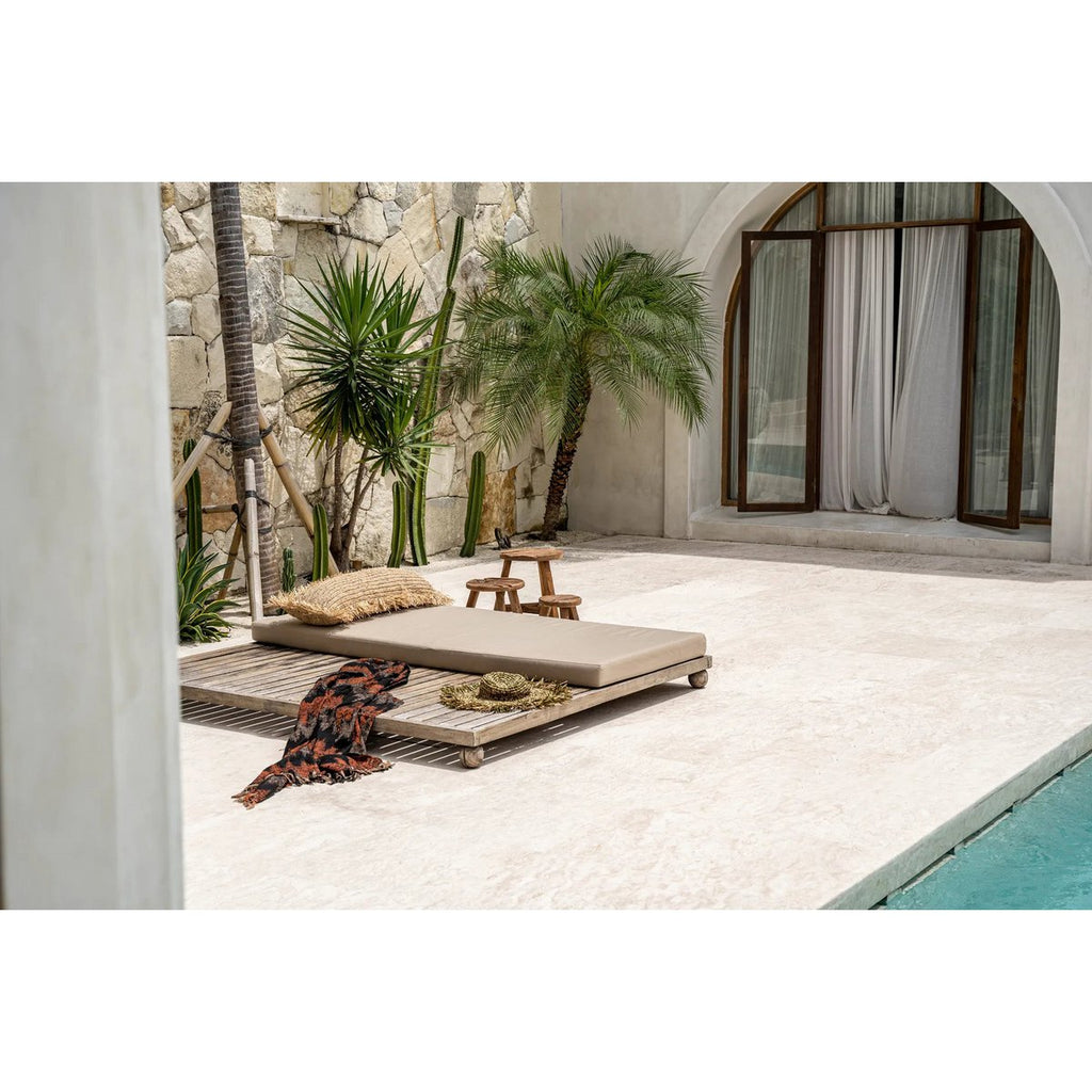 Housse de coussin traversin en raphia – Naturel – 35×100cm | Bazar Bizar