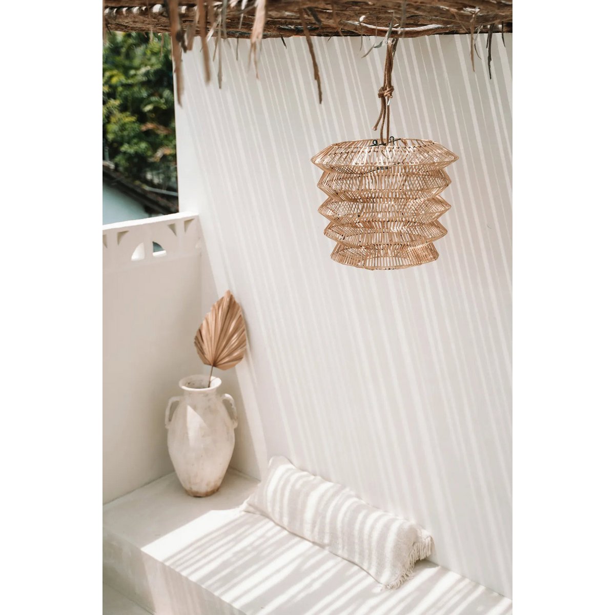 Housse de coussin traversin en coton Oh My Gee – Crème – 35×100cm | Bazar Bizar