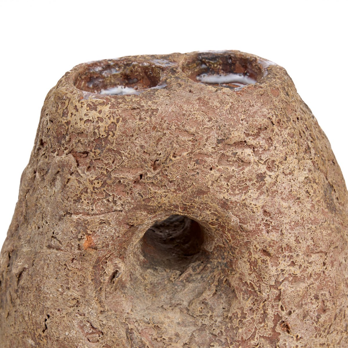 Bougeoir en terre cuite Terra Totem – Marron | Bazar Bizar