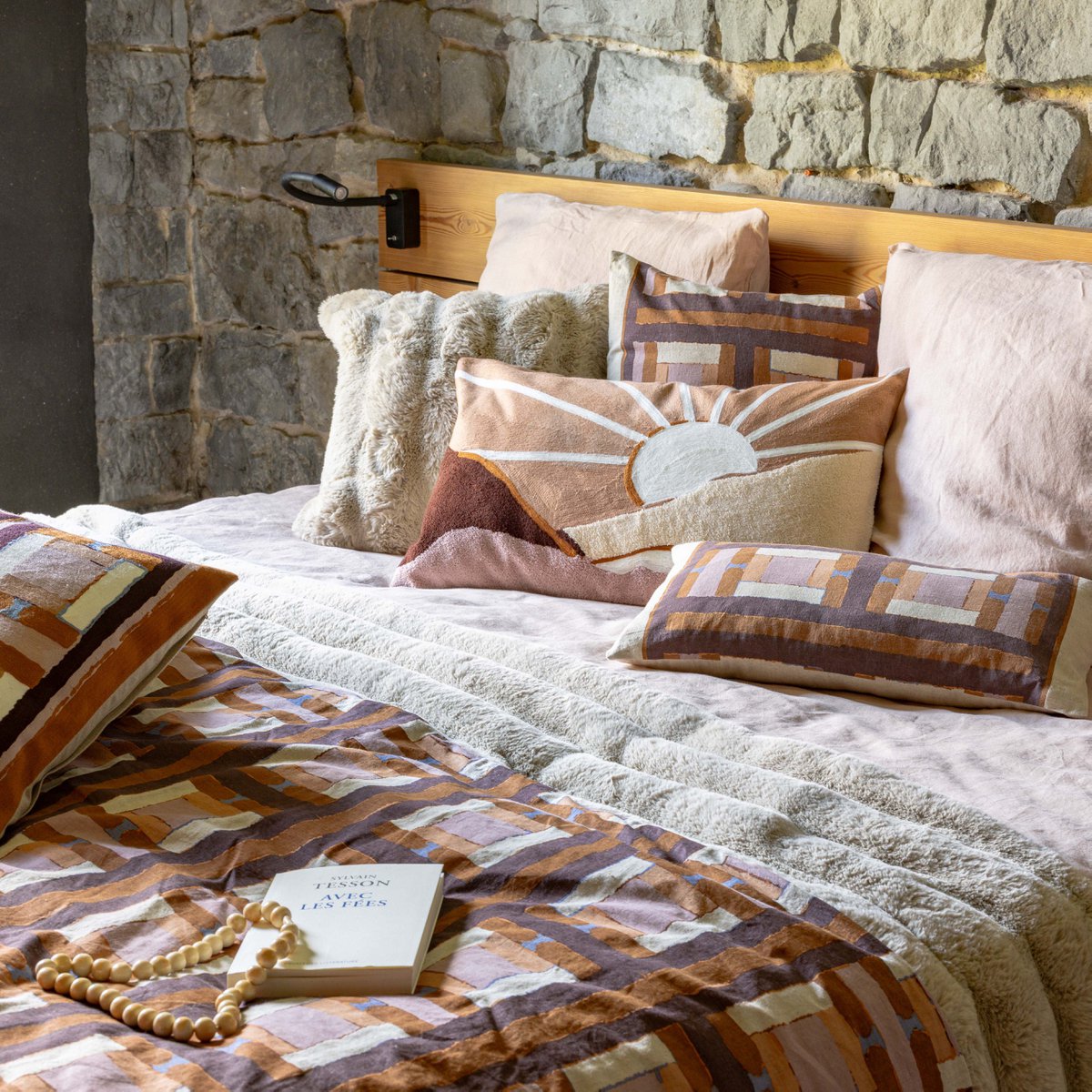 Coussin Astrid Naturel 45 x 45