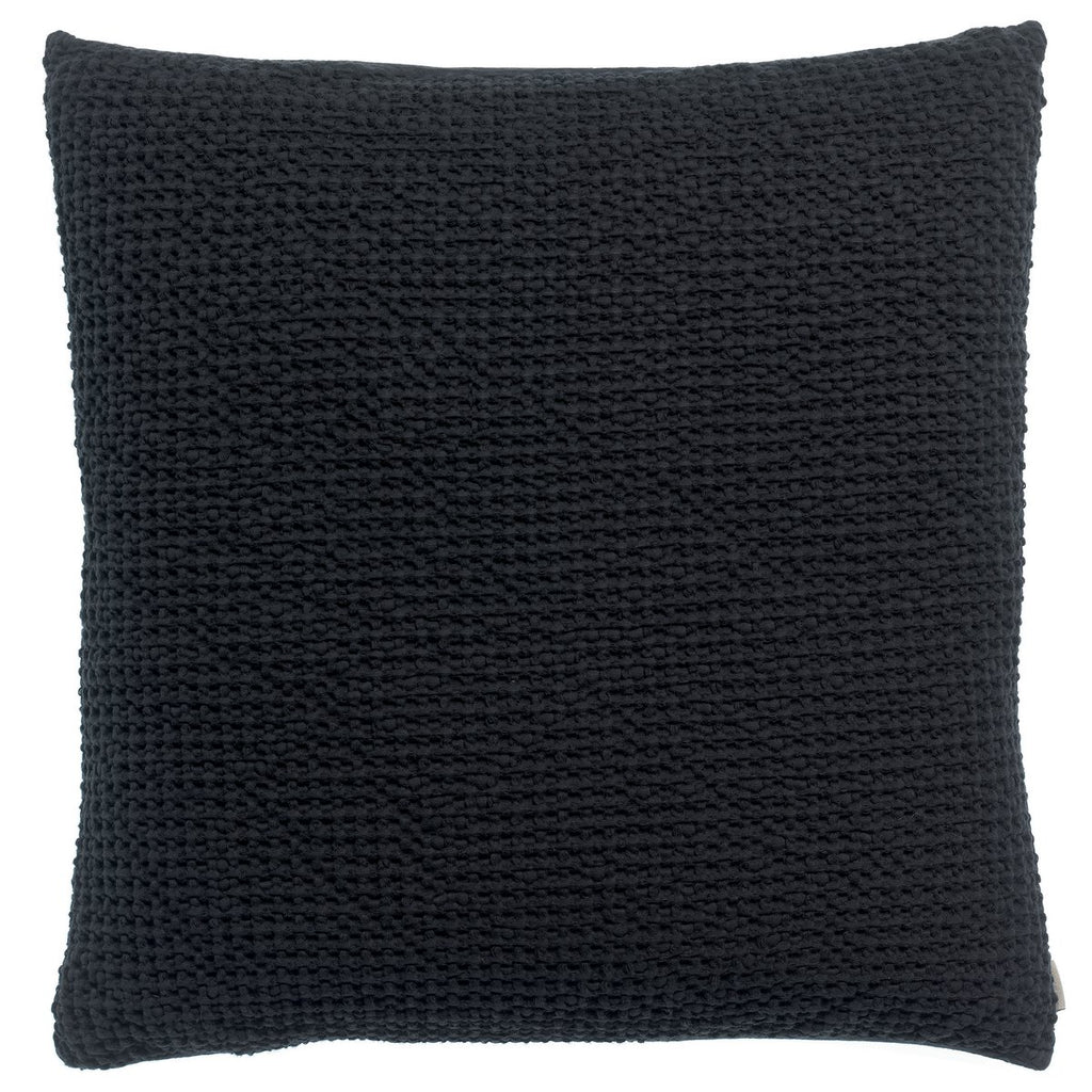 Coussin Recyclé Maia Caviar – 45 x 45 cm