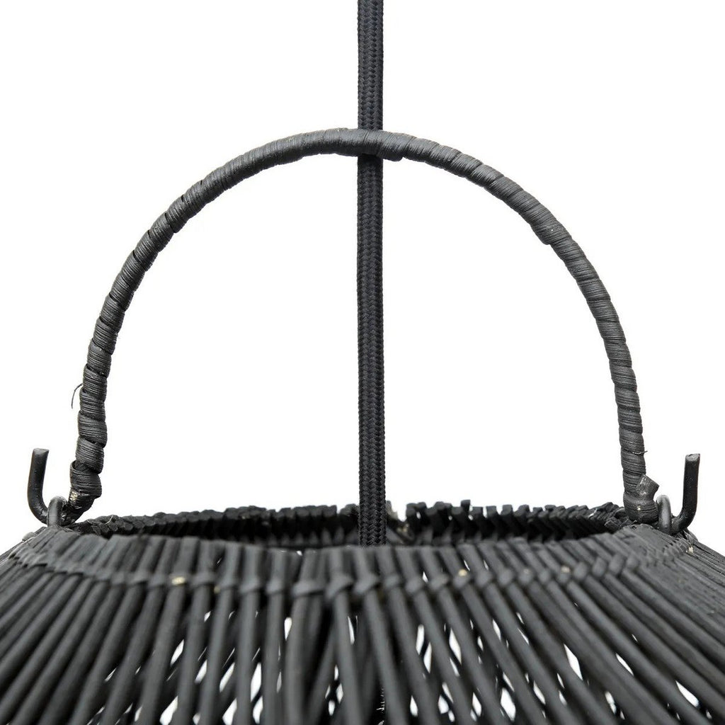 Suspension en rotin The Cloud – Noir – M | Bazar Bizar