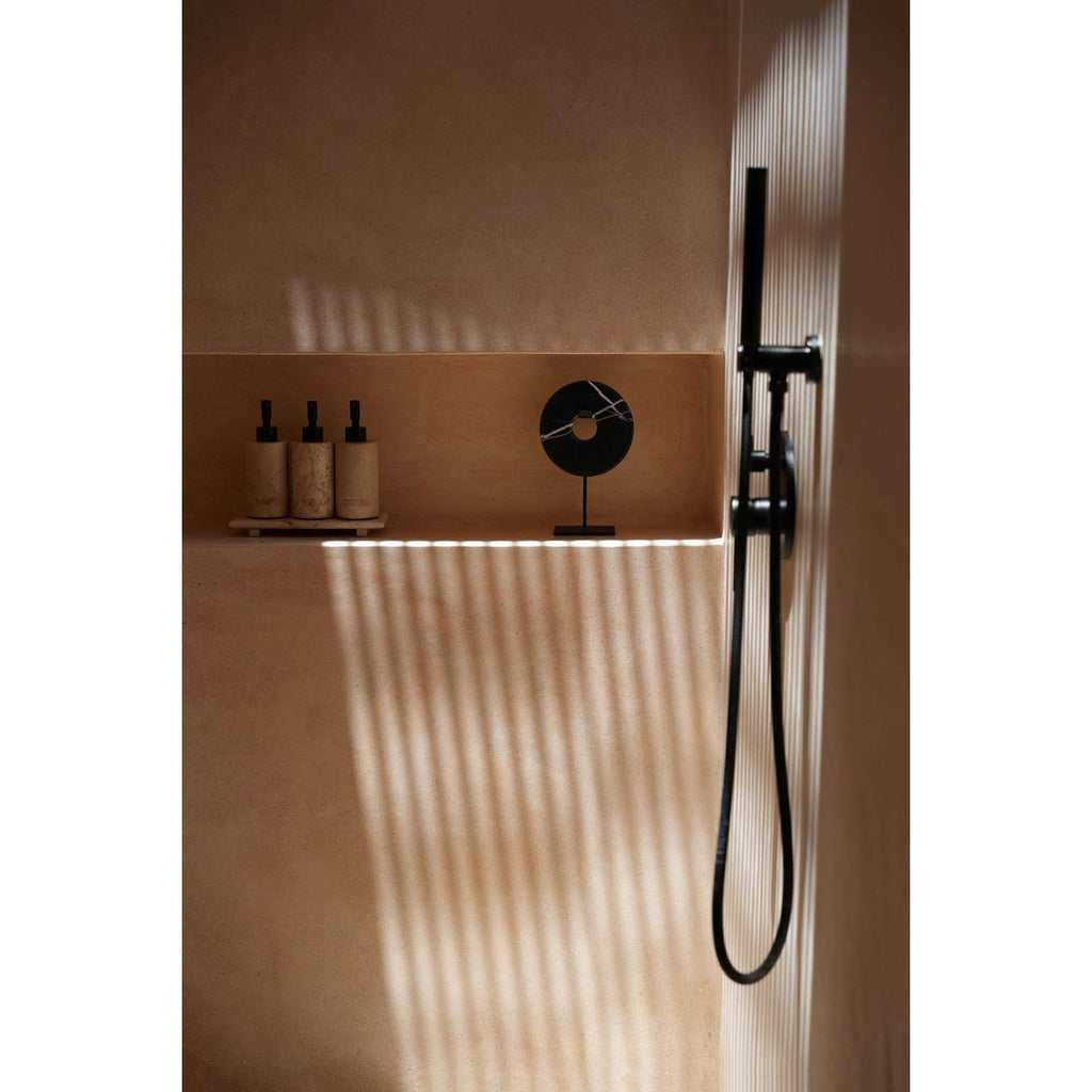 Disque de marbre sur support métal – Noir – M | Bazar Bizar