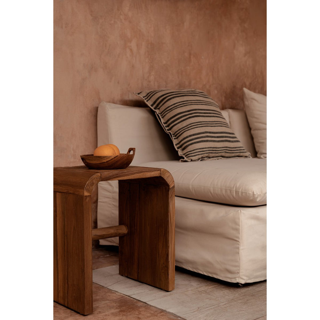 Housse de Coussin The Nordic Stripe - Noir Naturel - 50x50