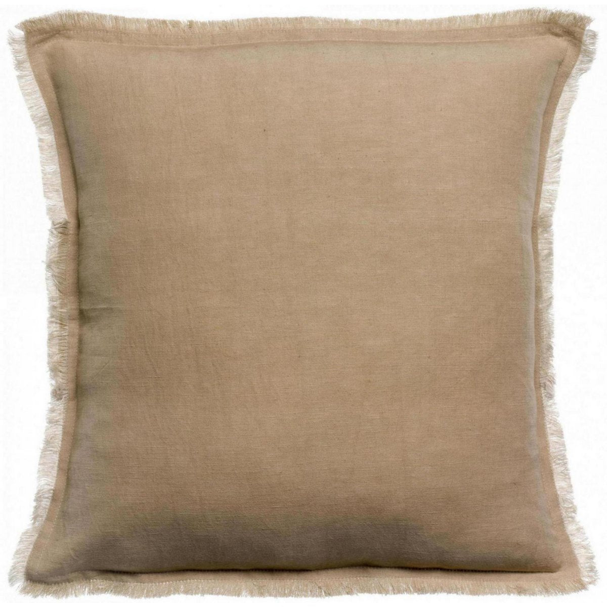 Coussin uni Laly Galet 45 × 45 cm