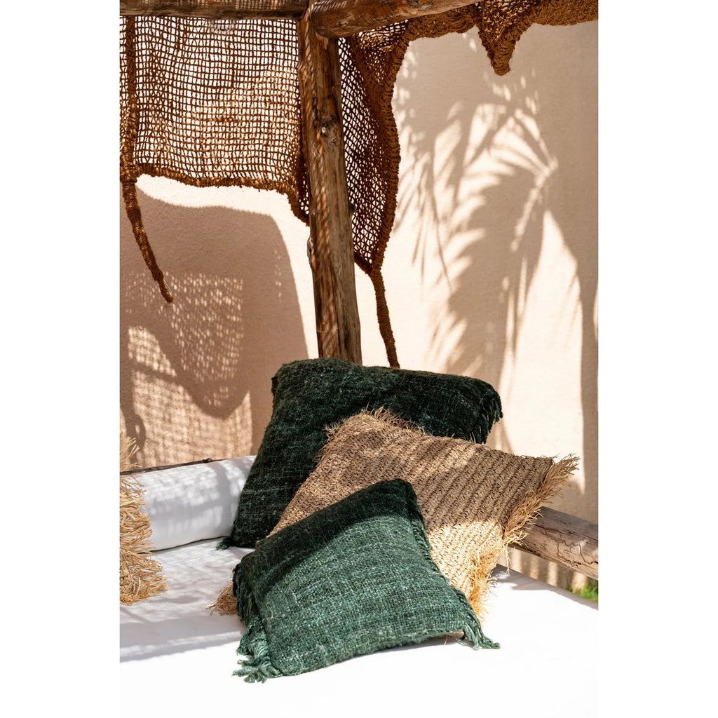 Housse de coussin Oh My Gee vert forêt 60 × 60 cm