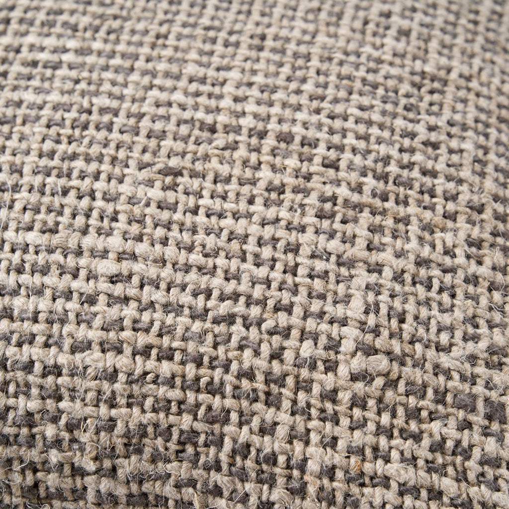 Housse de coussin en lin Grain de Lin – Noir Naturel – 50×50cm | Bazar Bizar