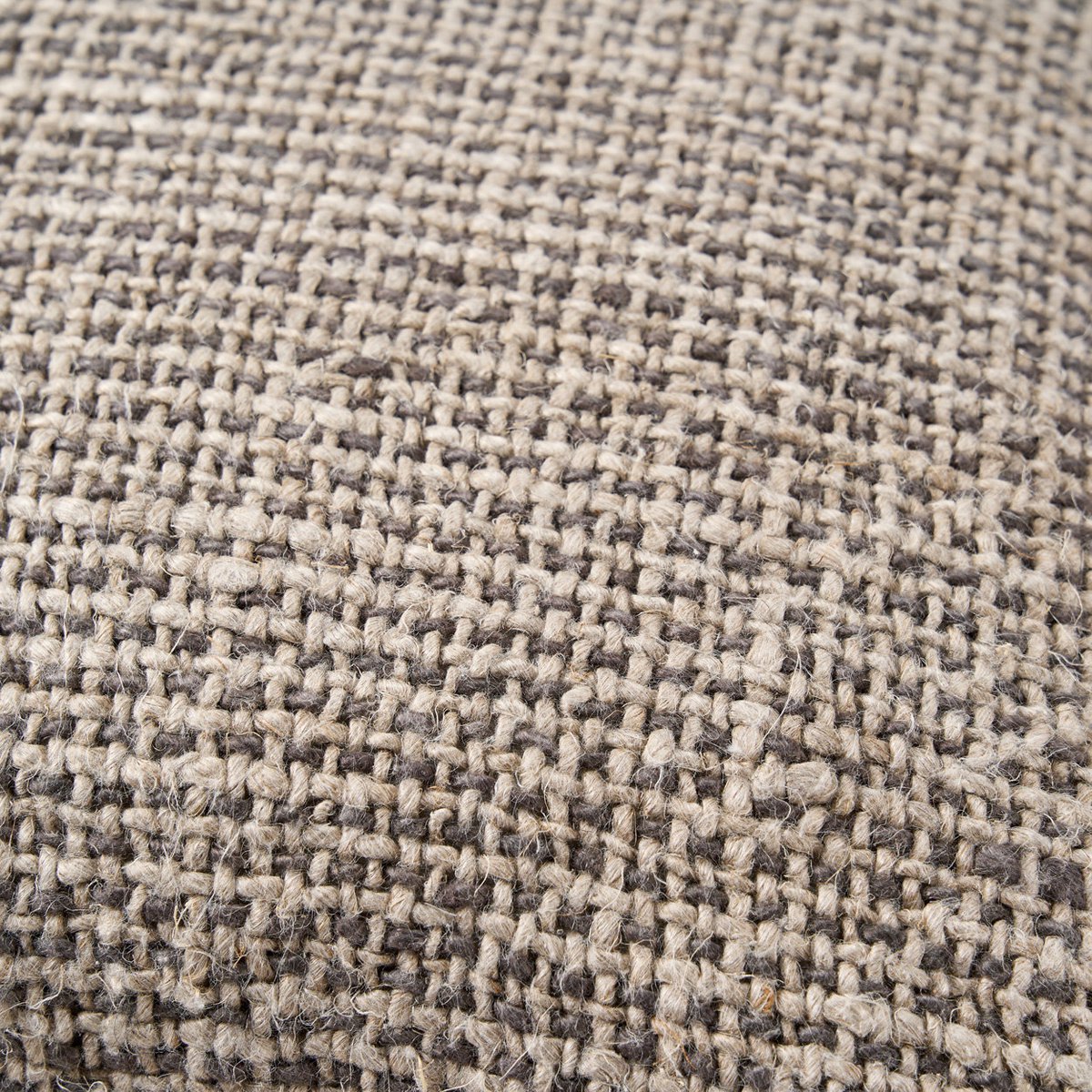 Housse de coussin en lin Grain de Lin – Noir Naturel – 50×50cm | Bazar Bizar