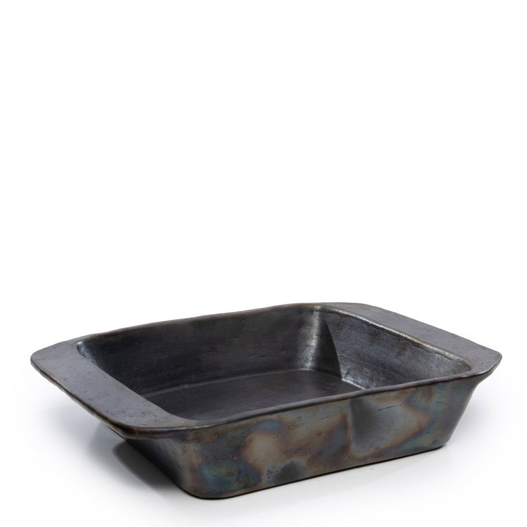 Plat en terre cuite brûlée Burned Oven Tray – Noir | Bazar Bizar