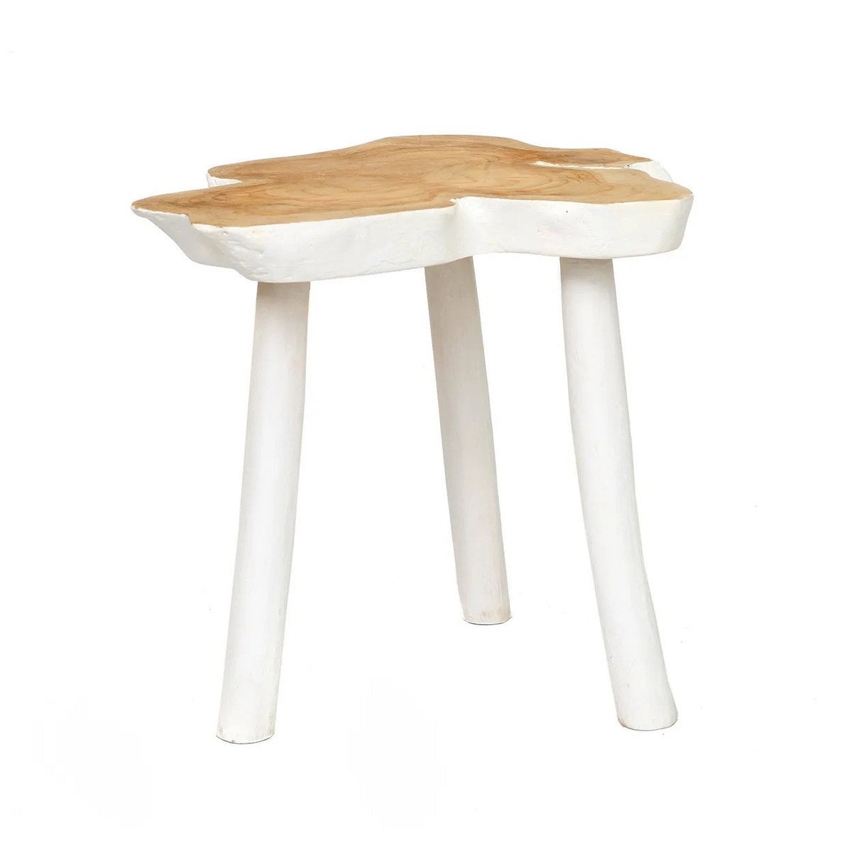 La table d'appoint organique - Blanc naturel