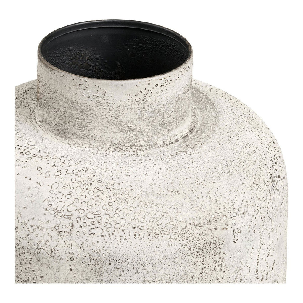 Pot Décoratif Hou - Métal Beige Antique, Ø24x60,5 cm