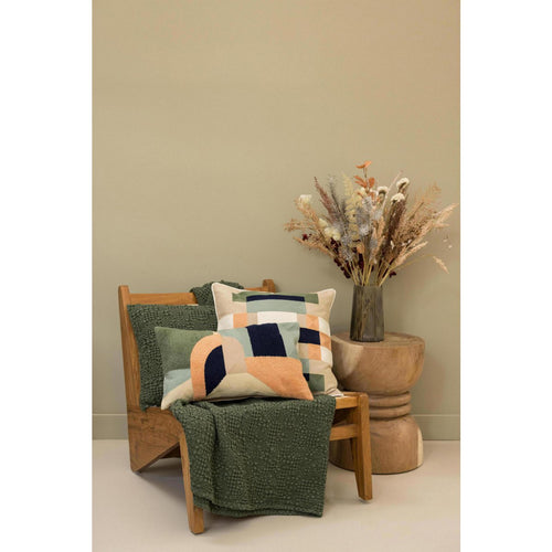 Coussin Stonewashed Tana Olive – 40 x 65 cm