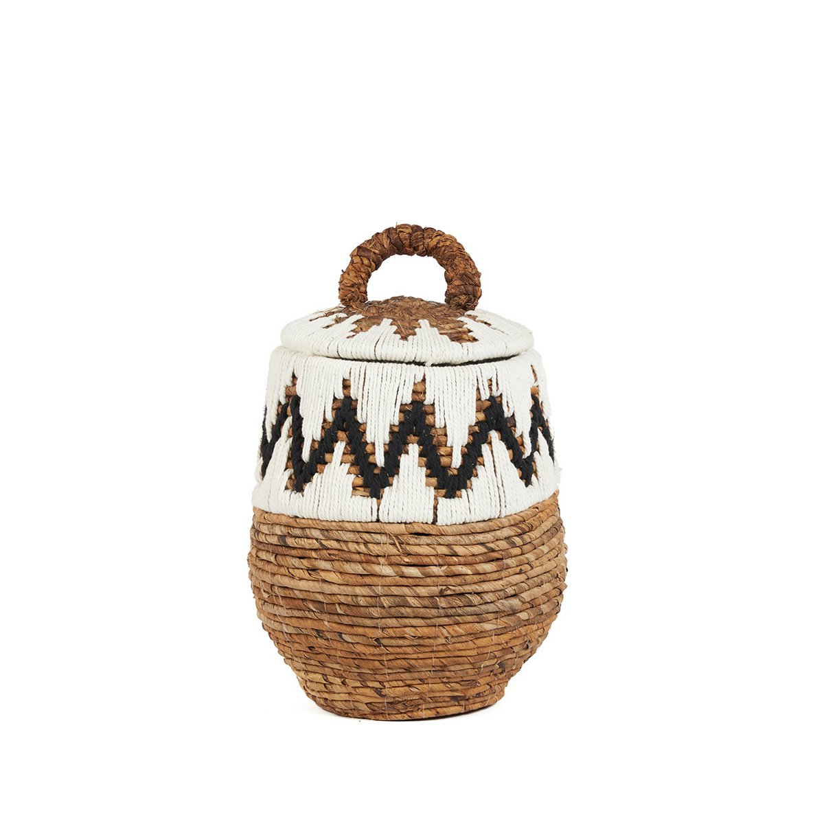 Panier en feuille de palmier The Little Bay – Blanc naturel – Taille S | Bazar Bizar