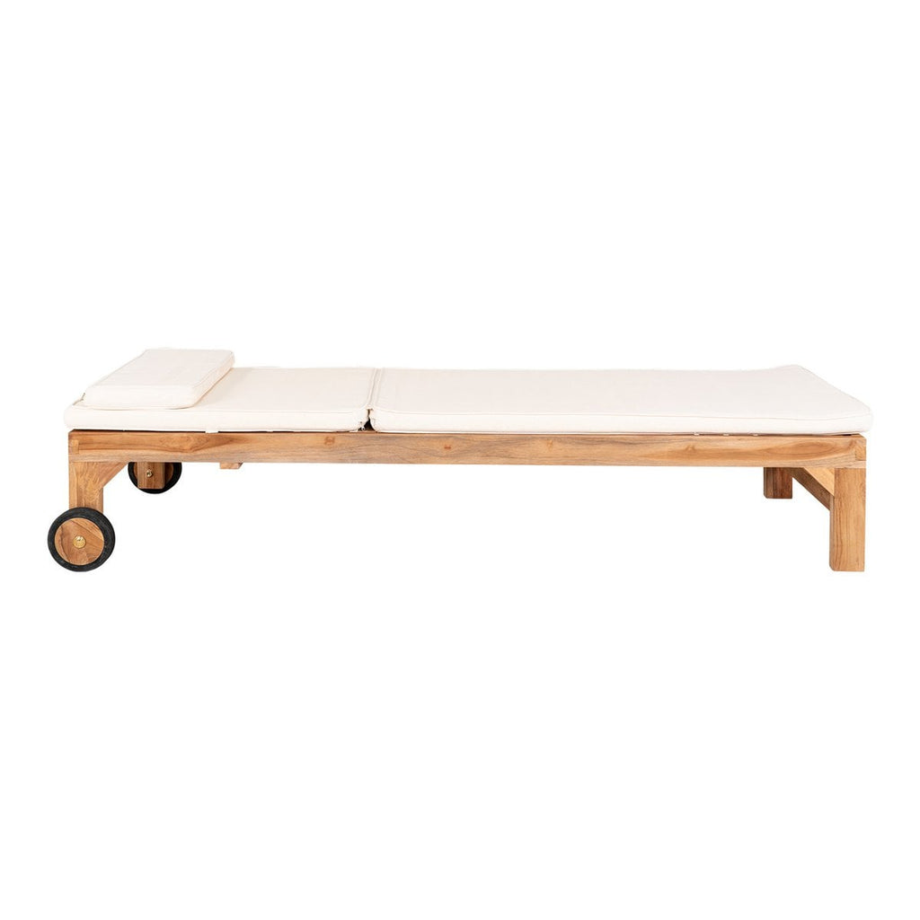 Coussin Andorra pour Transat - Blanc, Coton, 200x62 cm