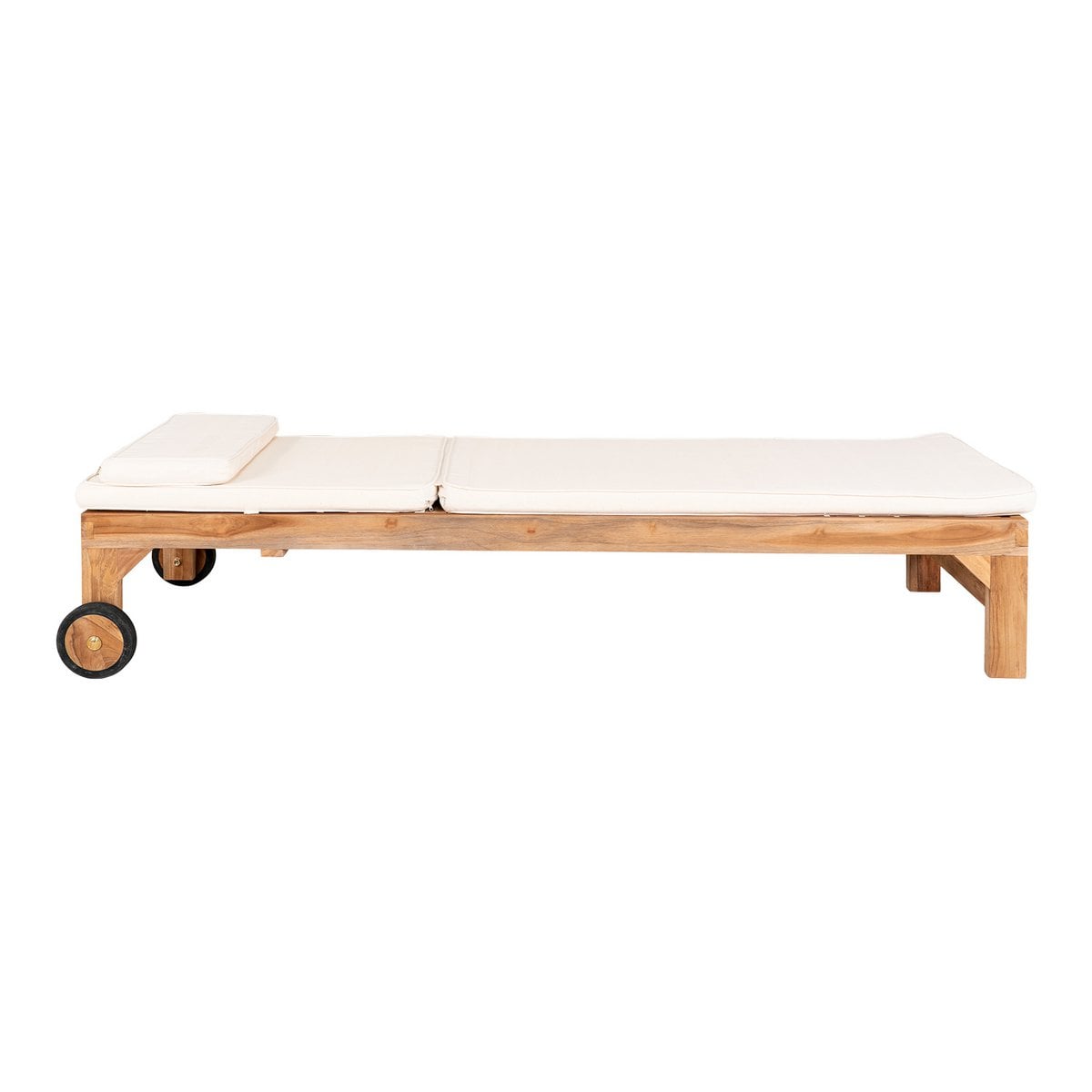 Coussin Andorra pour Transat - Blanc, Coton, 200x62 cm