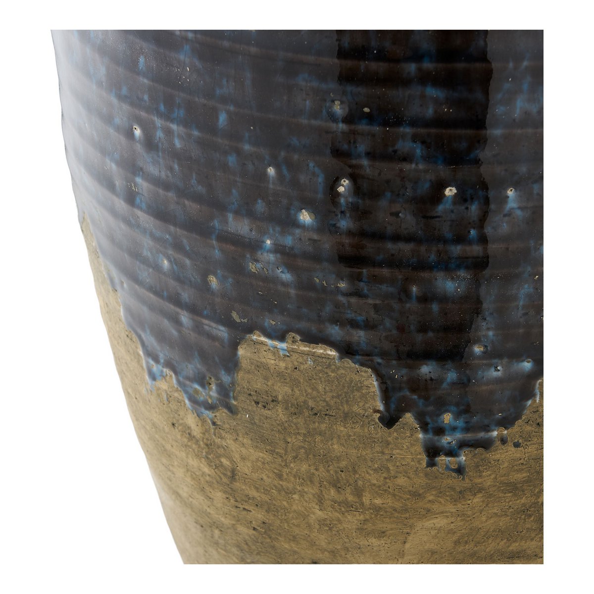 Vase en céramique bleu foncé – Ø27x44,5 cm