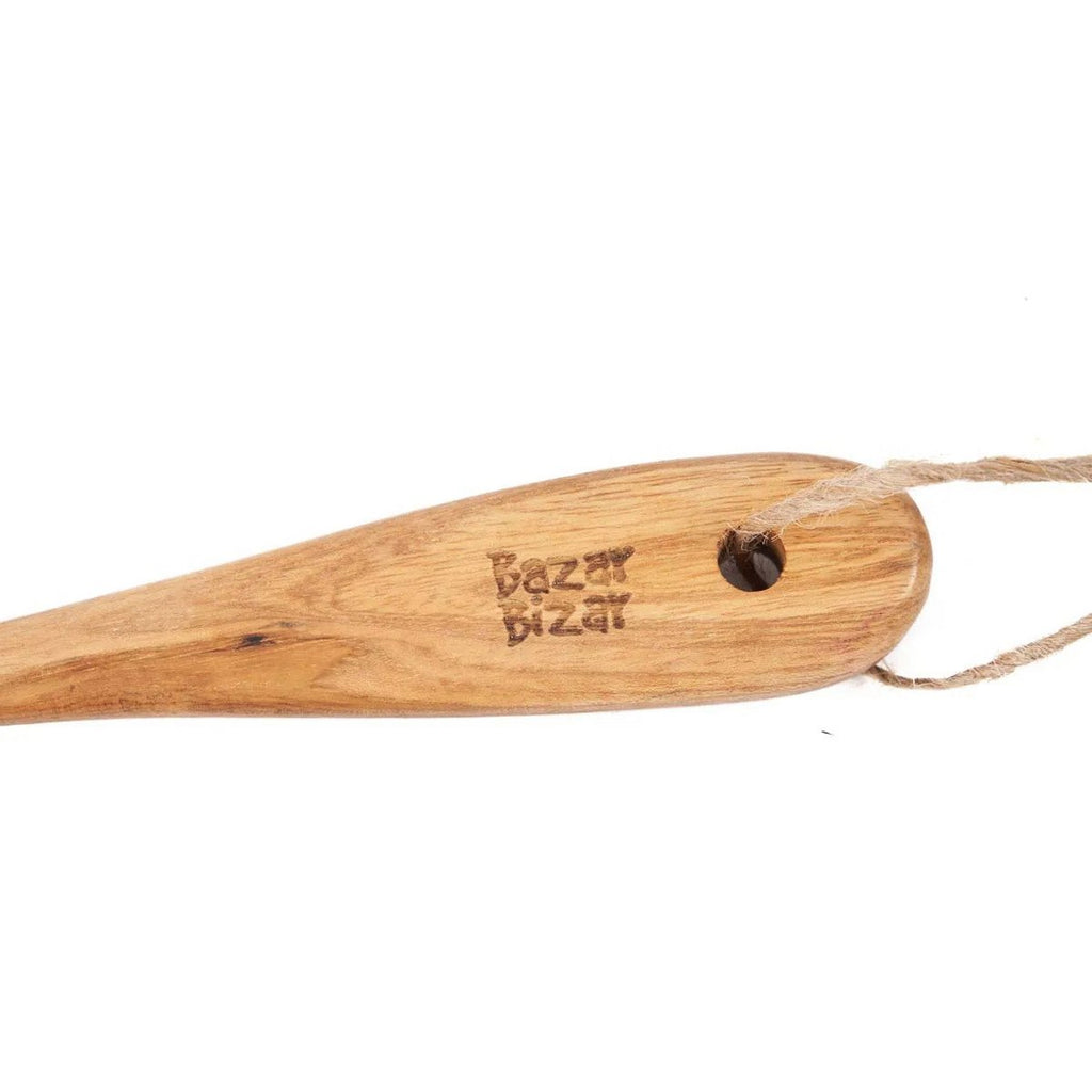 Fourchette à salade en bois de teck – Naturel | Bazar Bizar