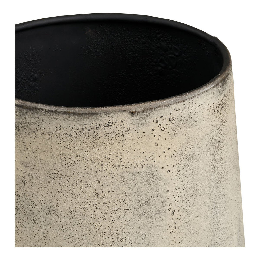 Pots Décoratifs Hou - Métal Beige Antique, Lot de 2