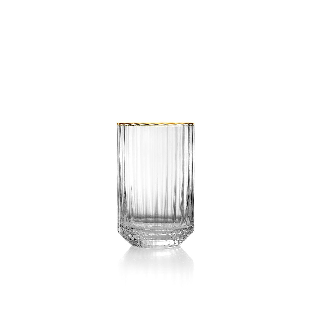 Gobelet en verre recyclé Golden Sip – Bord Or | Bazar Bizar