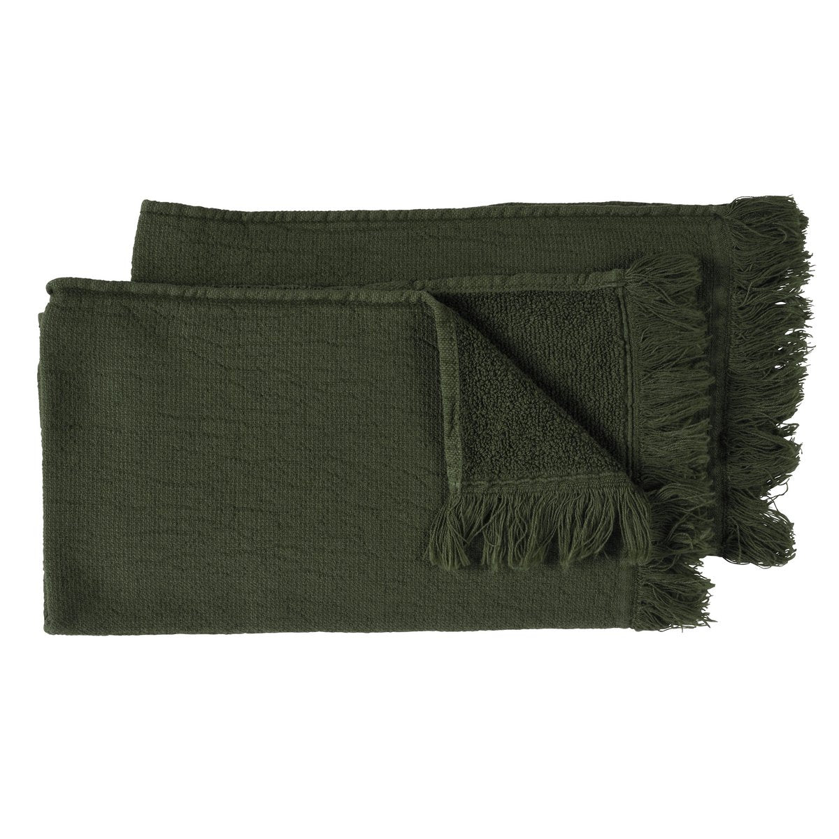 Lot de 2 Serviettes Invités Luna Kale – 30 x 50 cm