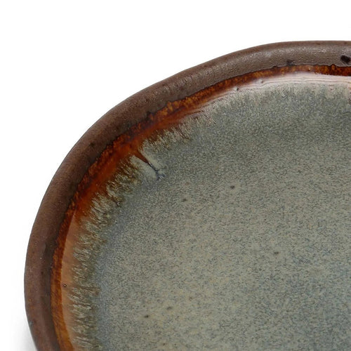 Assiette apéritif en grès Côa – Gris Bleué | Bazar Bizar