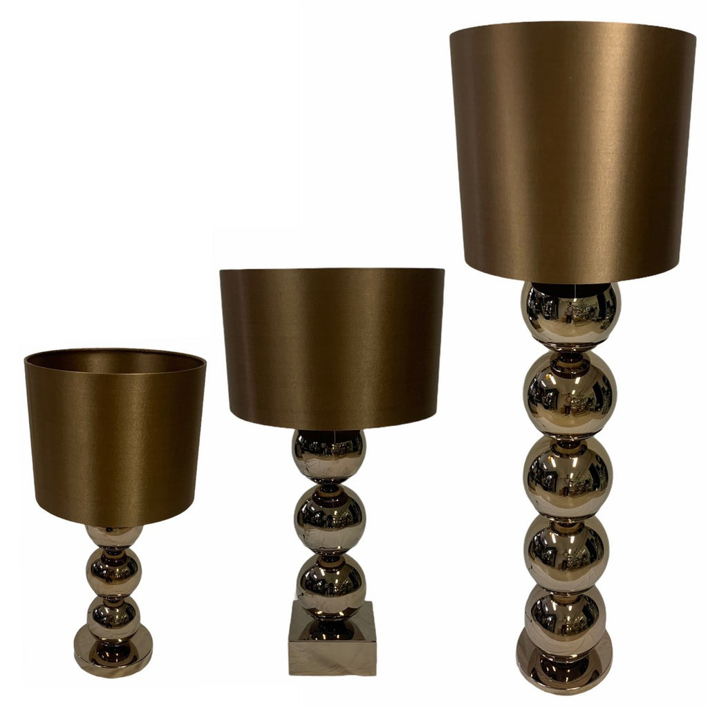 Lampe à poser Mini Bulb Sépia – Socle en marbre – H 53 cm