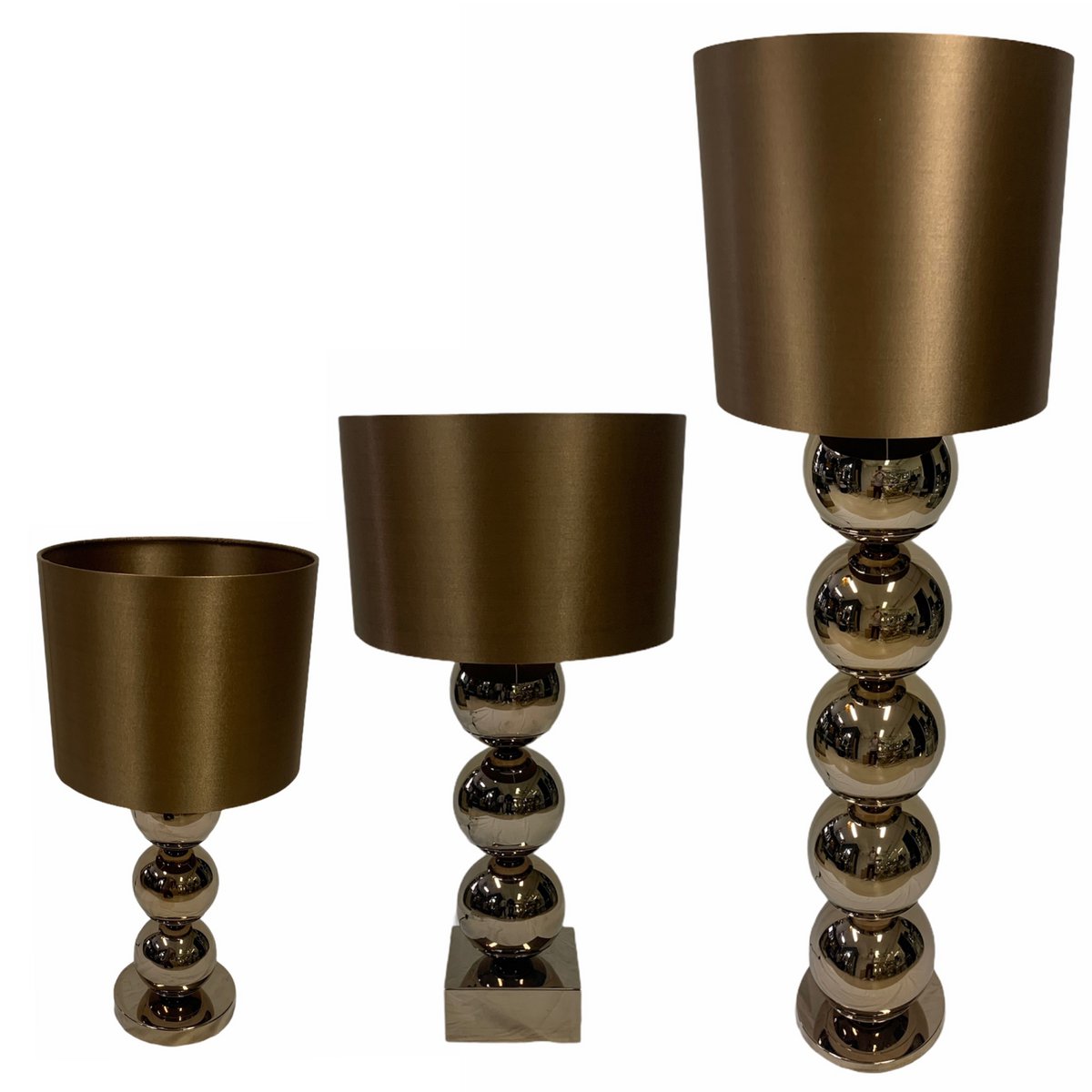 Lampe à poser Mini Bulb Sépia – Socle en marbre – H 53 cm