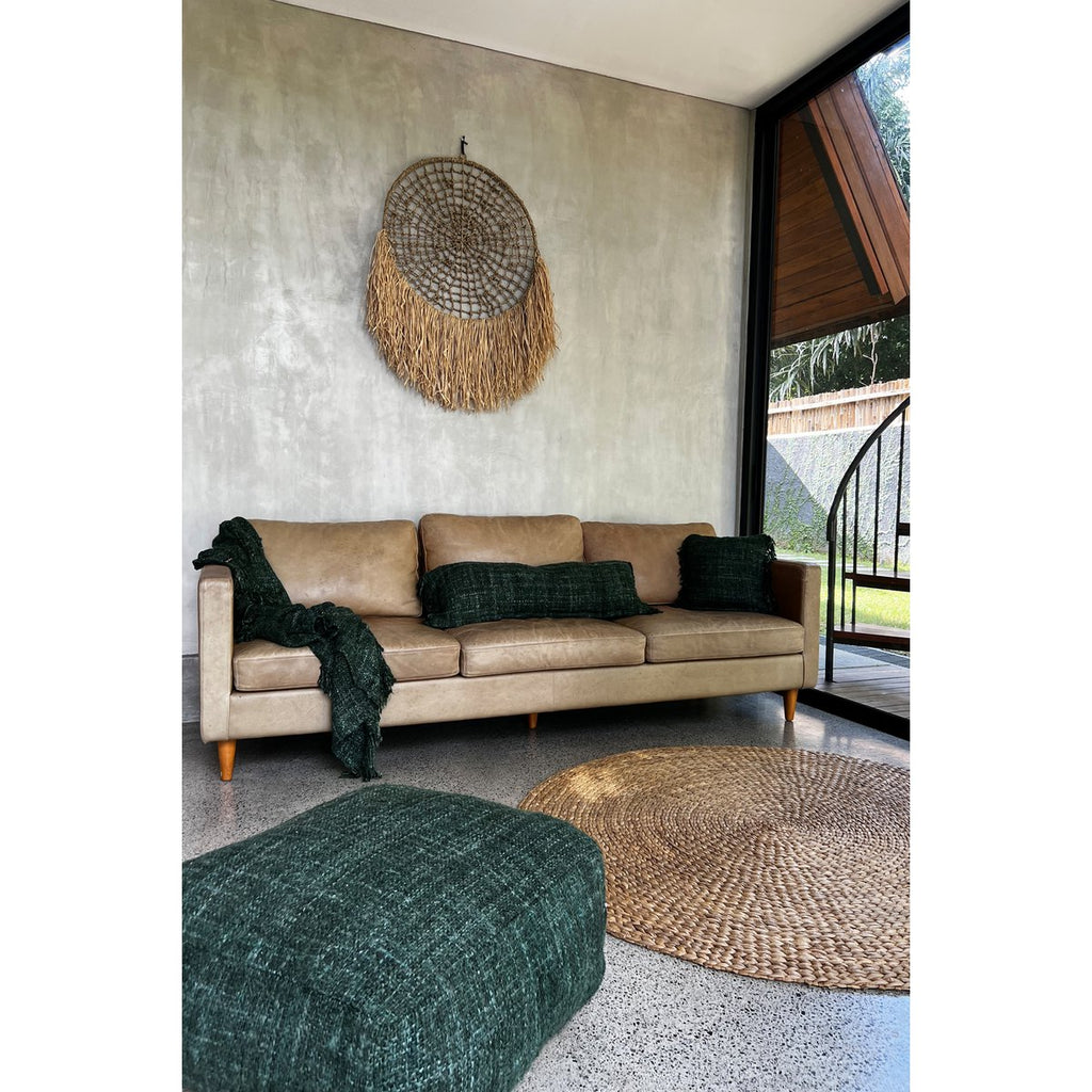 Housse de coussin Oh My Gee vert forêt 35 × 100 cm