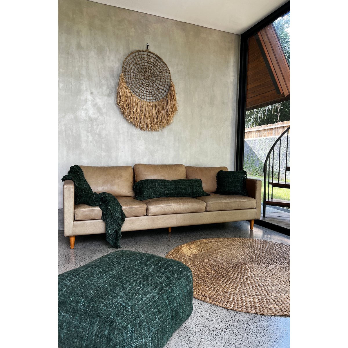 Housse de coussin Oh My Gee vert forêt 35 × 100 cm