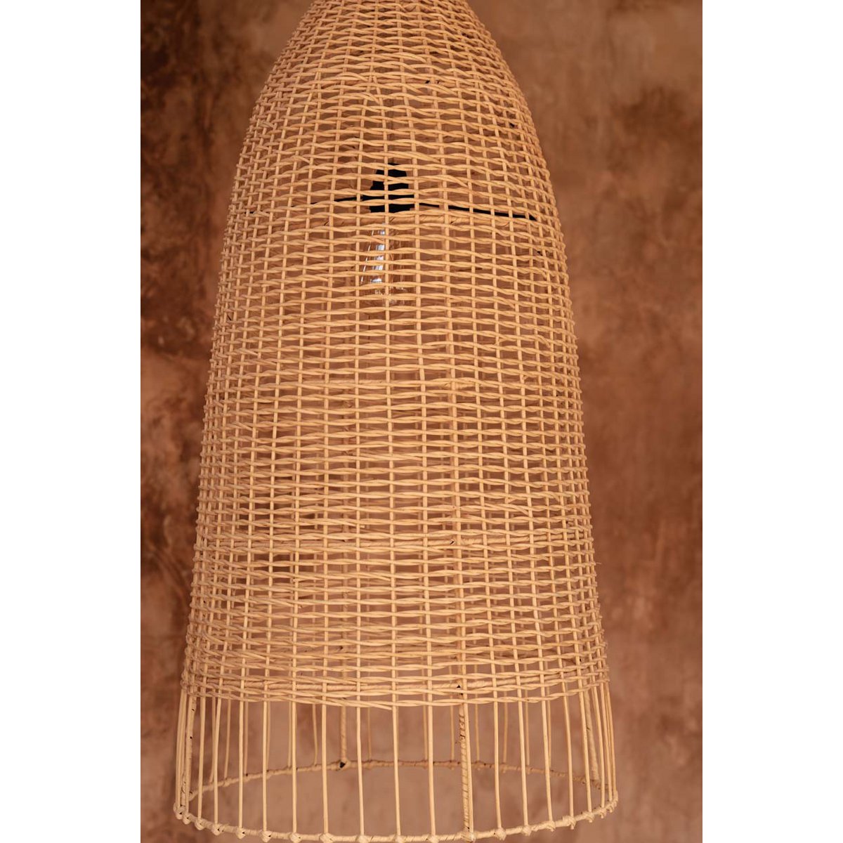 Suspension en rotin Elbe – Naturel – M | Bazar Bizar