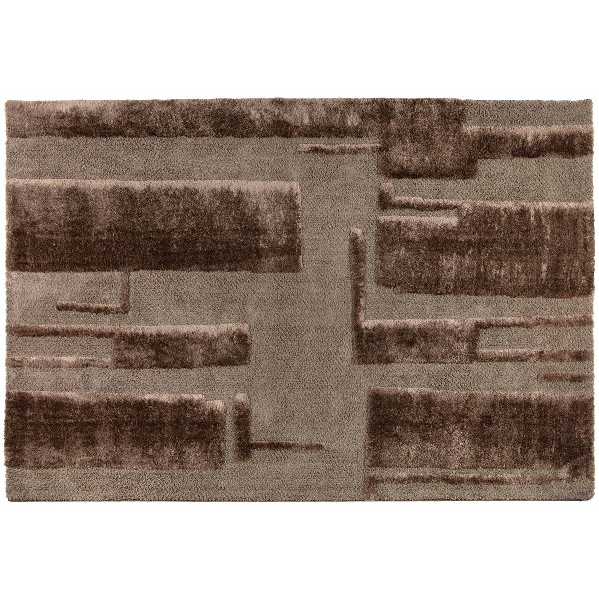 Tapis recyclé Louka Noisette 200 × 290 cm