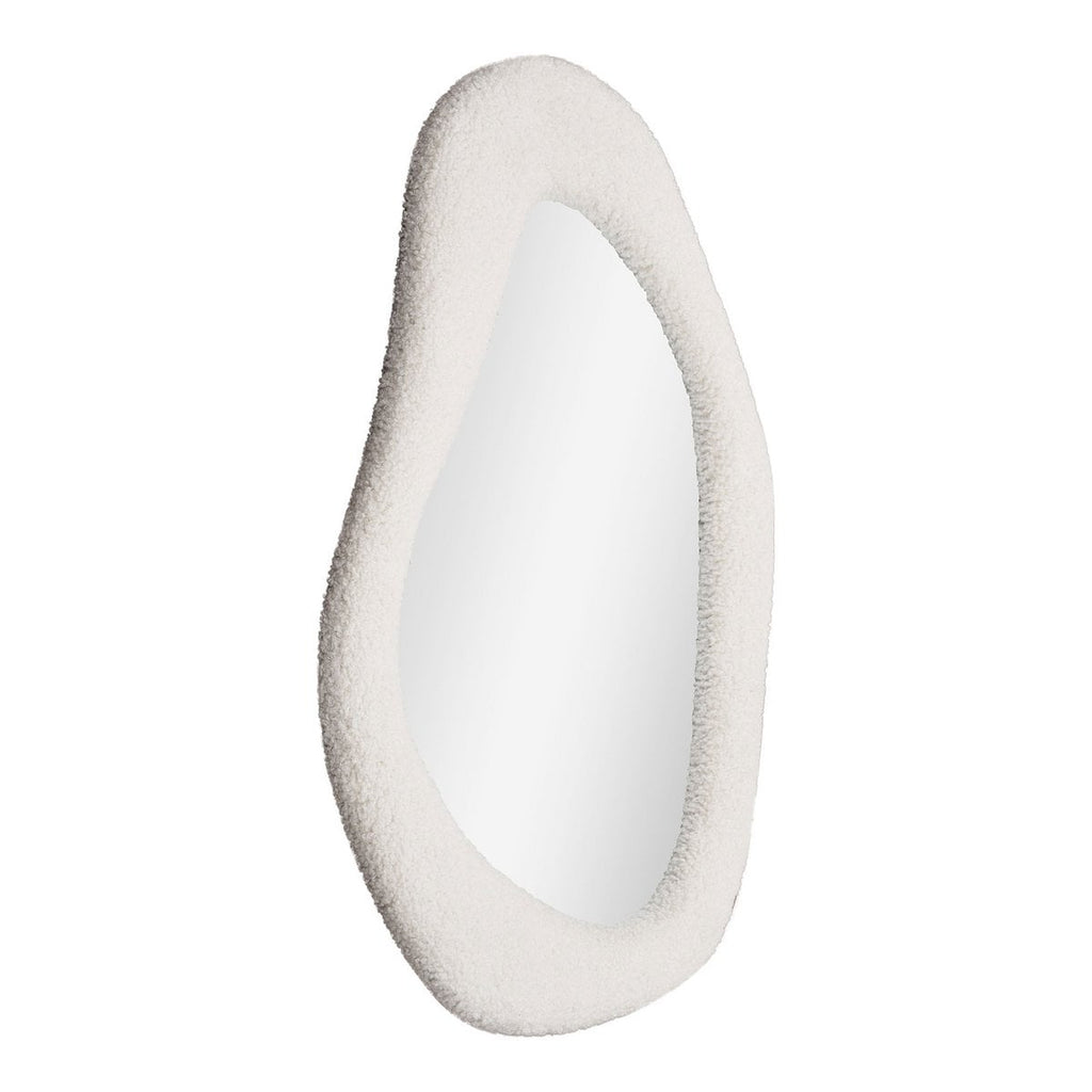 Miroir Bosa - Cadre Peluche Blanc, 46,5x61 cm