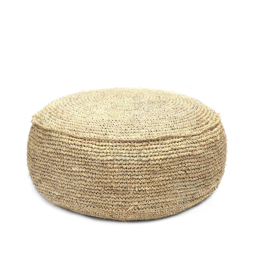 Pouf en raphia Flores – Naturel | Bazar Bizar