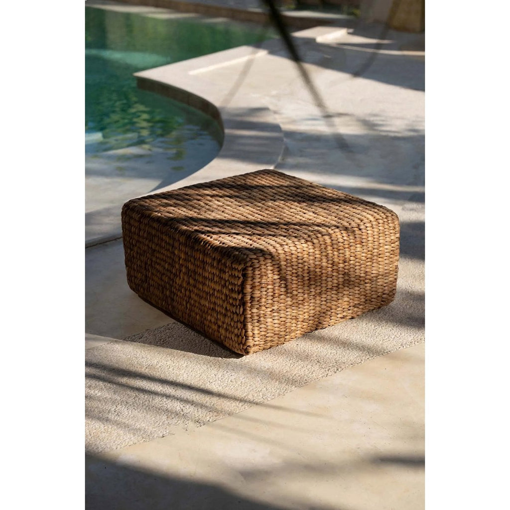 Le Pouf Carré Jacinthe - Naturel - M