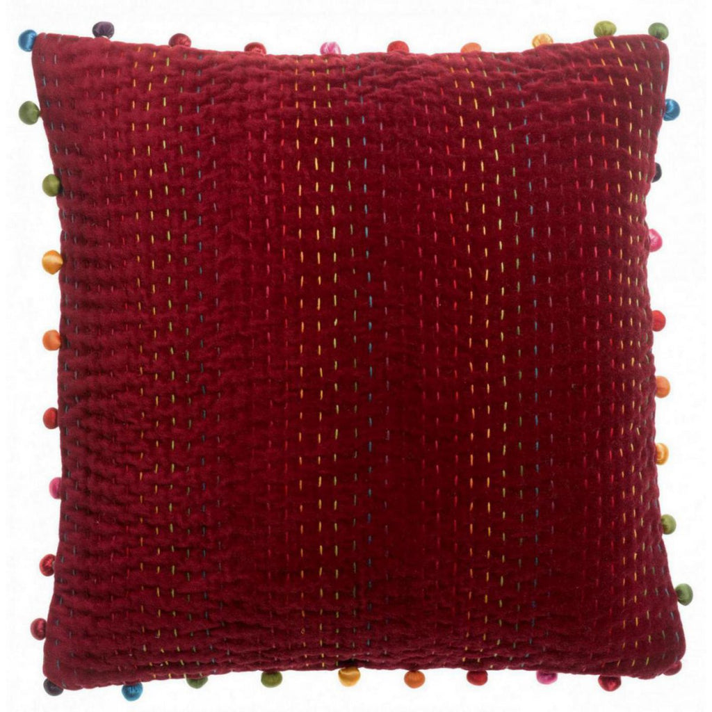 Coussin uni Gastounet Griotte 45 x 45